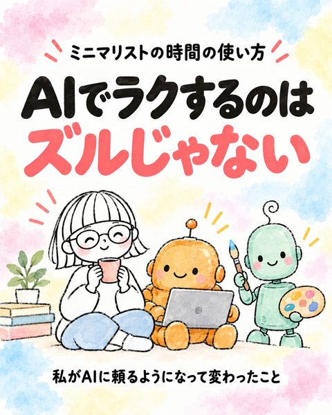 AIでラクするのは、ズルじゃない